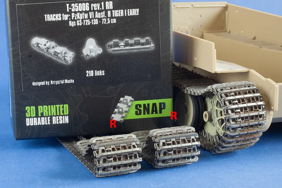 Rossagraph QuickTracks T-35006RR larvband 1:35 Tiger I höger