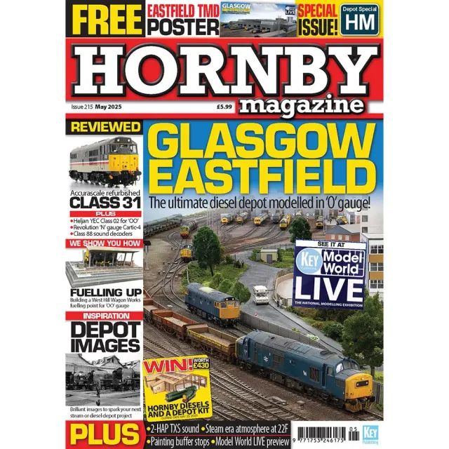 Hornby Magazine May 2025 tidning lösnummer depot