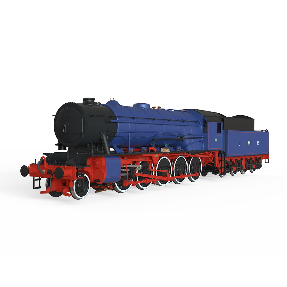 Clark Railworks WD 2-10-0 600 Gordon ånglok OO DCC Sound blå