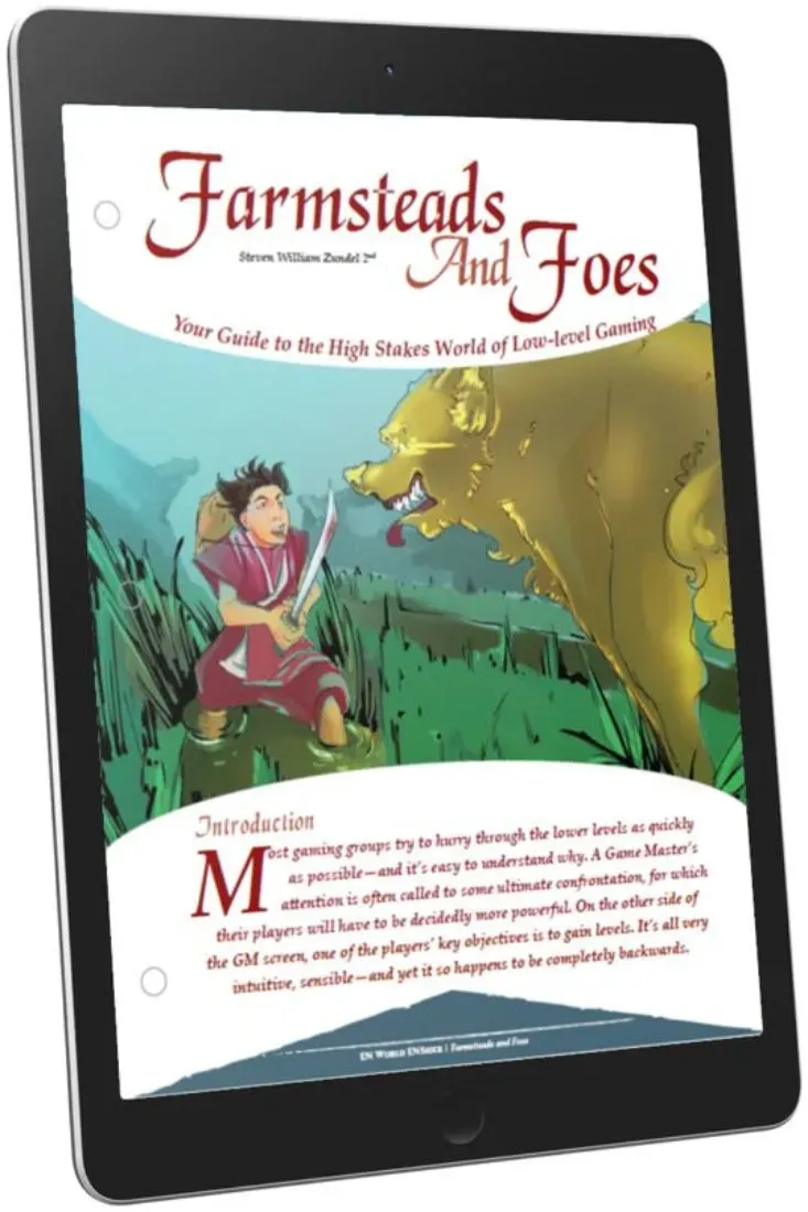 EN Publishing Farmsteads & Foes rollspel PDF låg nivå