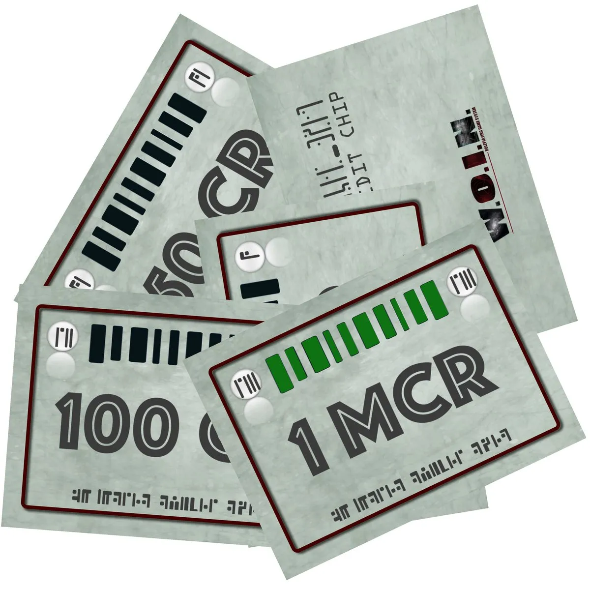 EN Publishing Tabletop Money 1 Credit Deck kortlek 40 kort