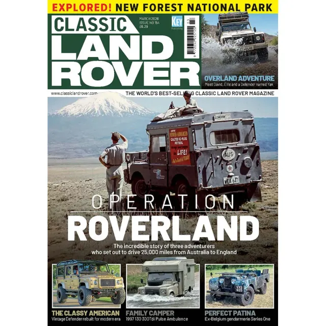 Classic Land Rover mars 2026 tidning Defender