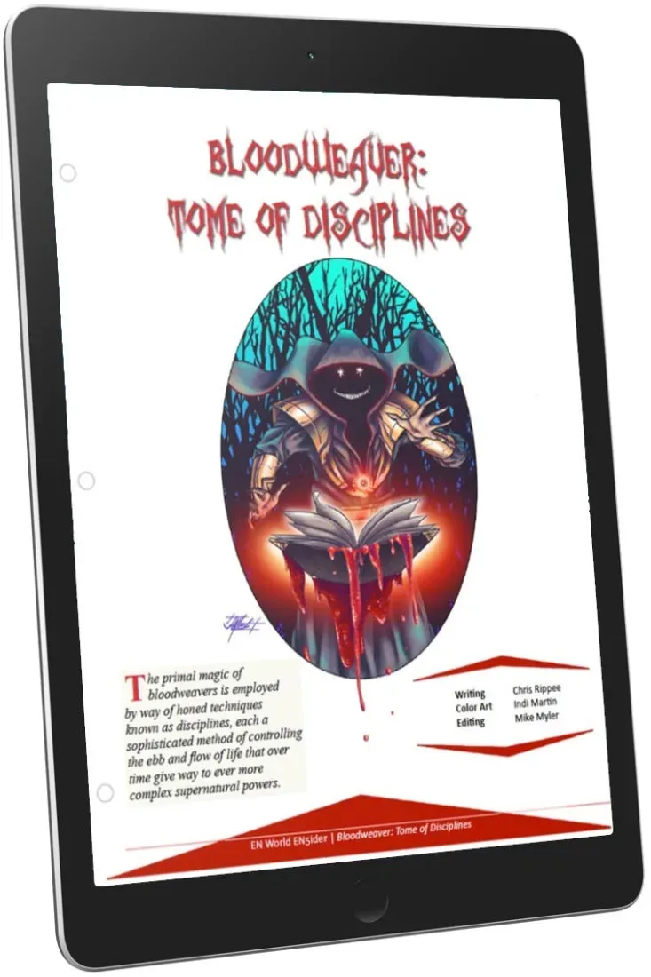 EN Publishing Bloodweaver Tome of Disciplines klass PDF D&D 5e