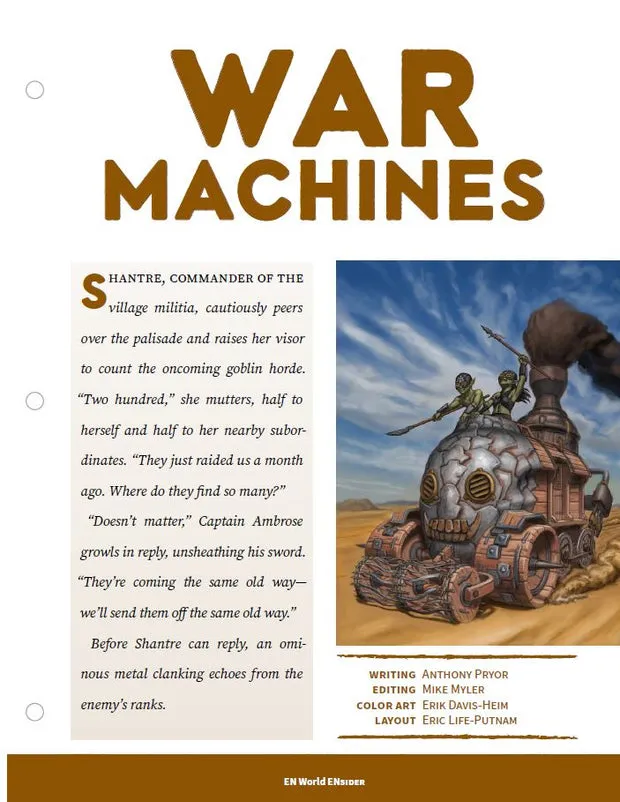 EN Publishing War Machines krigsmaskiner PDF 5e småfolk