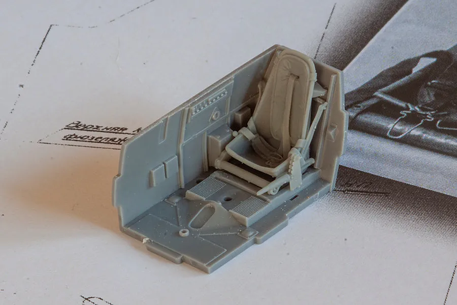 Rossagraph BitsKrieg BK48012S pilotsäte Bf-109 E 1/48