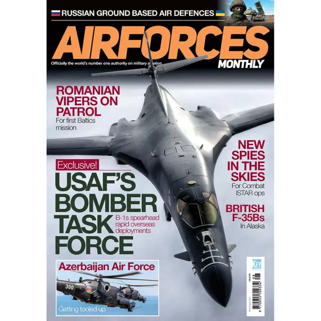 AirForces Monthly augusti 2023 tidning B-1 F-35