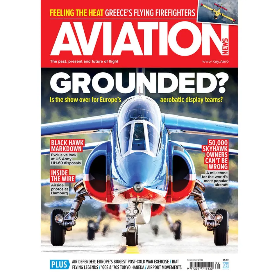 Aviation News september 2023 tidning lösnummer flyg