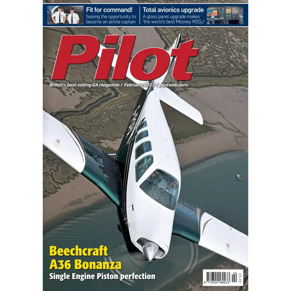 Pilot Magazine February 2023 tidning allmänflyg Bonanza