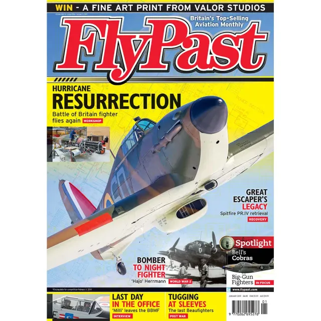 FlyPast januari 2019 tidning Hurricane Spitfire