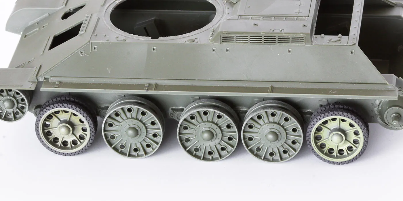 Rossagraph QuickWheel QW-158 målarmask 1:35 T-34/76 ICM