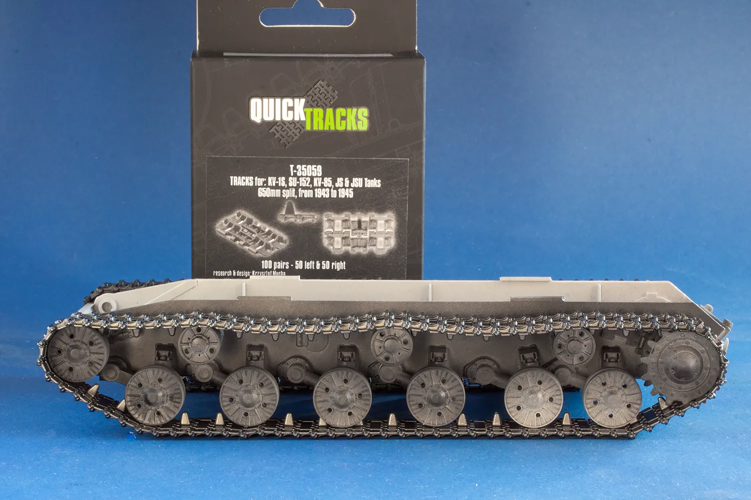 ROSSAGRAPH QuickTracks T-35059 larvband KV-1S 1/35 resin