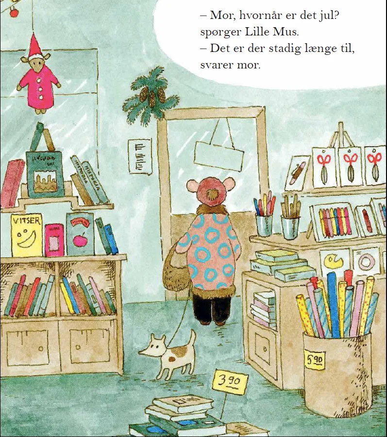 ABC Forlag Lille Mus holder jul e-bok barnbok på danska