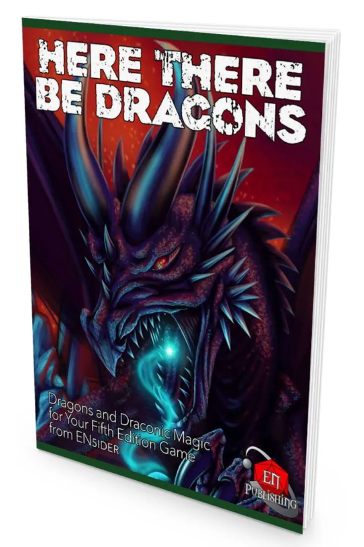EN Publishing Here There Be Dragons drakbok häftad + PDF 5E