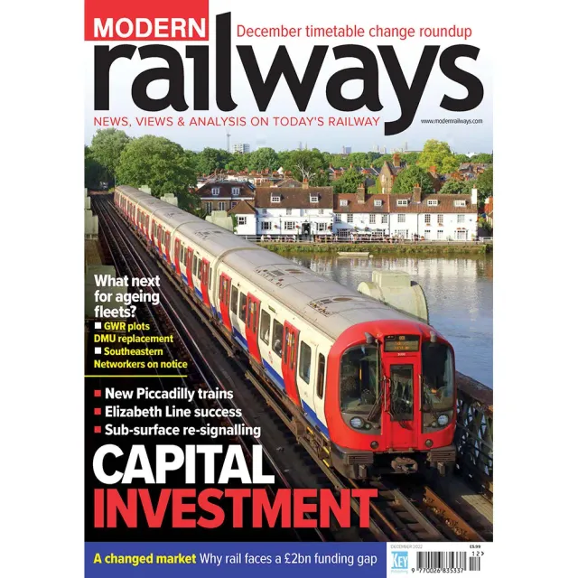 Modern Railways december 2022 tidning lösnummer tåg