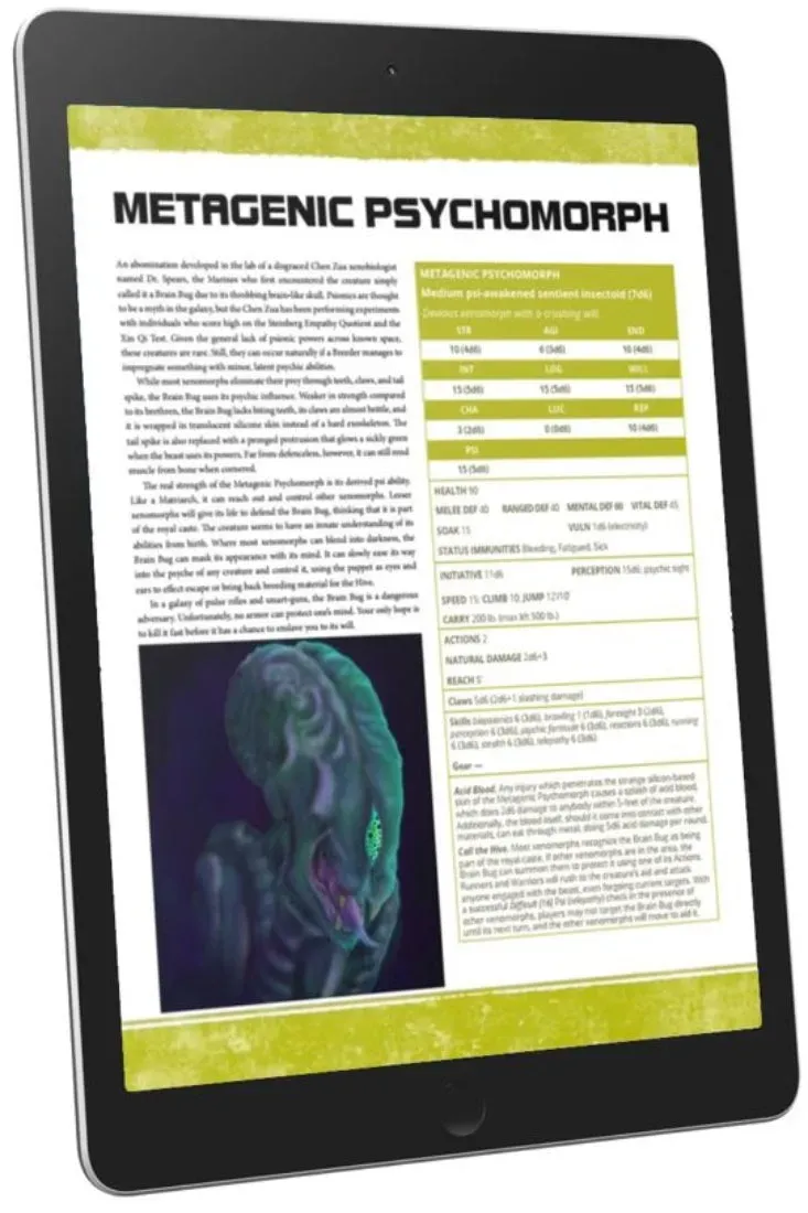 EN Publishing Metagenic Psychomorph rollspel PDF WOIN