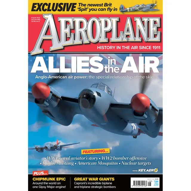 Aeroplane Monthly August 2022 tidning lösnummer flyghistoria