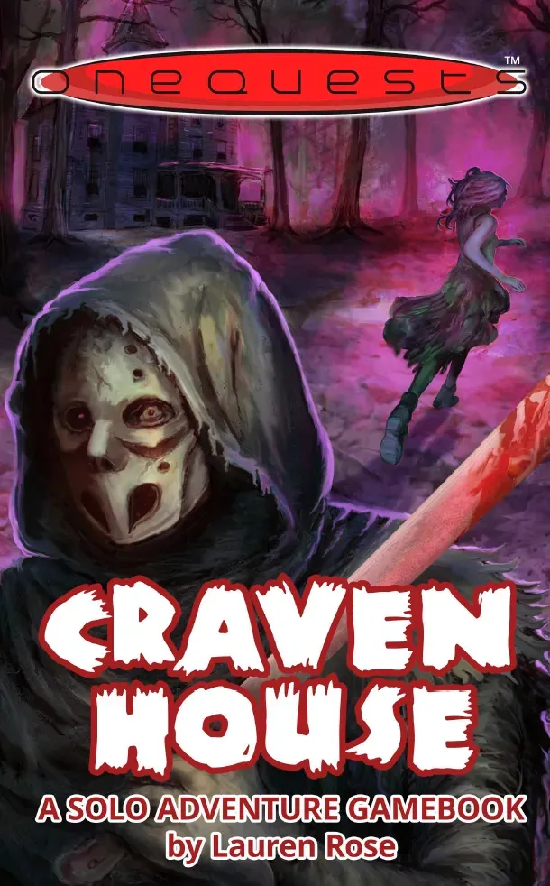 EN Publishing OneQuests Craven House soloäventyr pdf skräck