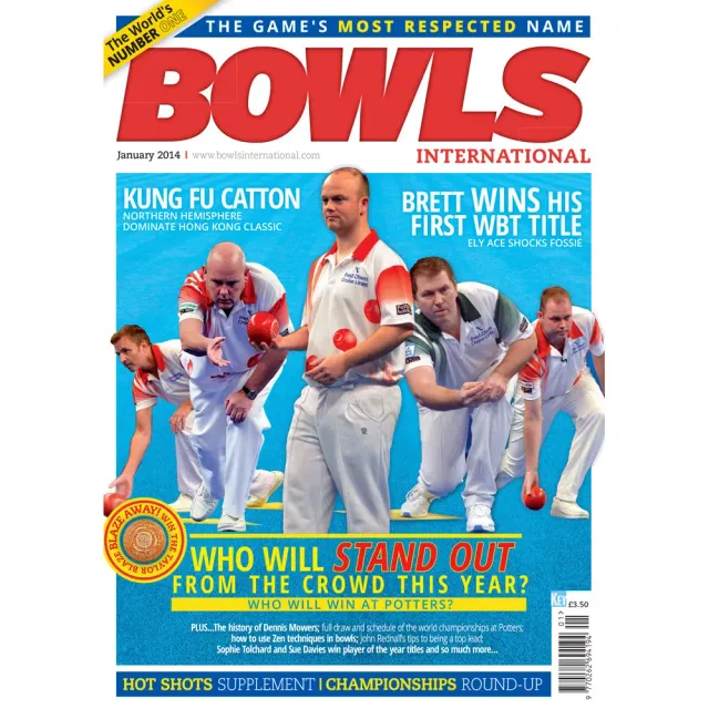 Bowls International januari 2014 tidning VM-potters