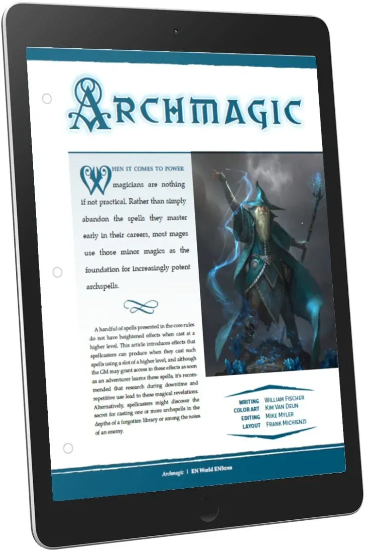 EN Publishing Spells Archmagic pdf D&D 5e besvärjelser