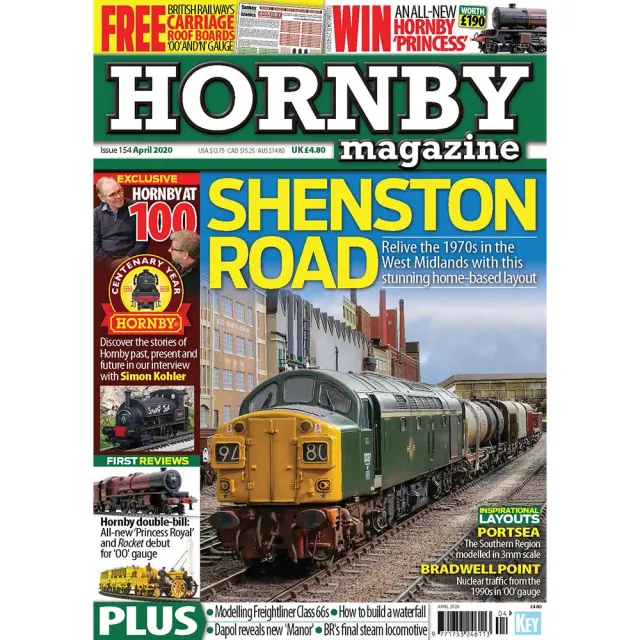 Hornby Magazine april 2020 tidning modelljärnväg OO