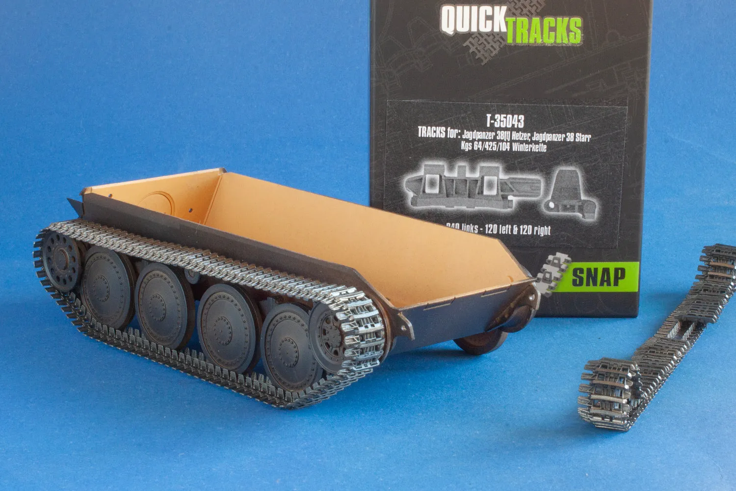 QuickTracks T-35043 Hetzer Starr Winterkette larvband 1/35