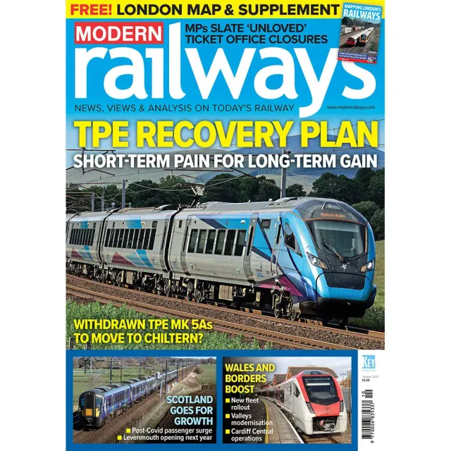 Modern Railways October 2023 tidning tågnummer
