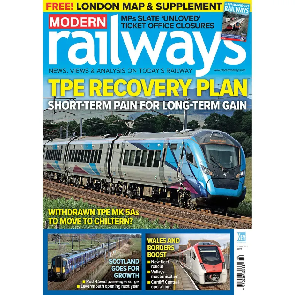 Modern Railways October 2023 tidning tågnummer