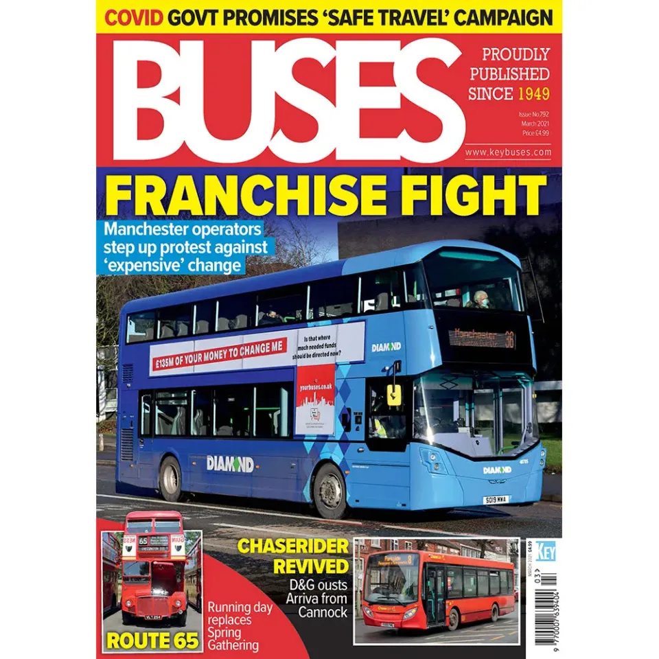 Buses March 2021 tidning lösnummer Manchester