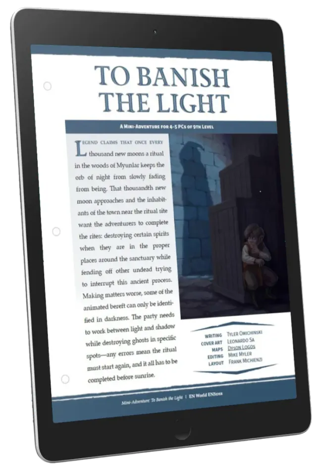 EN Publishing To Banish the Light miniäventyr PDF nivå 9