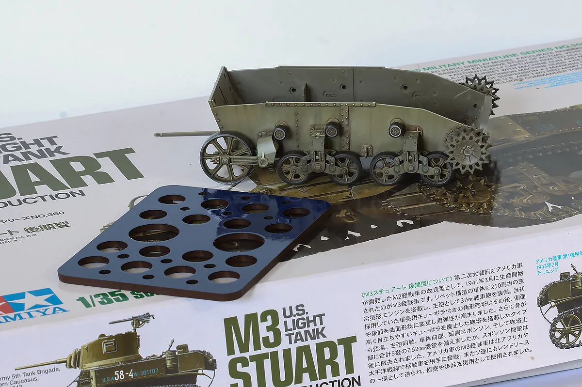 Rossagraph QuickWheel QW-217 M3 Stuart målningsmask Tamiya