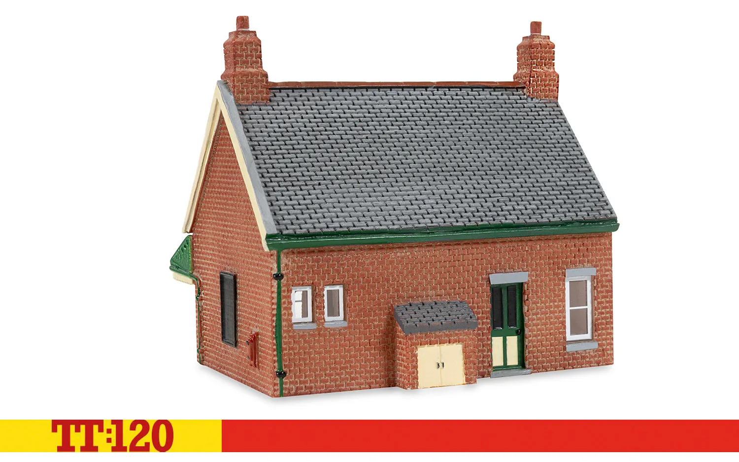 Hornby TT:120 Station Waiting Room modellhus rött tegel
