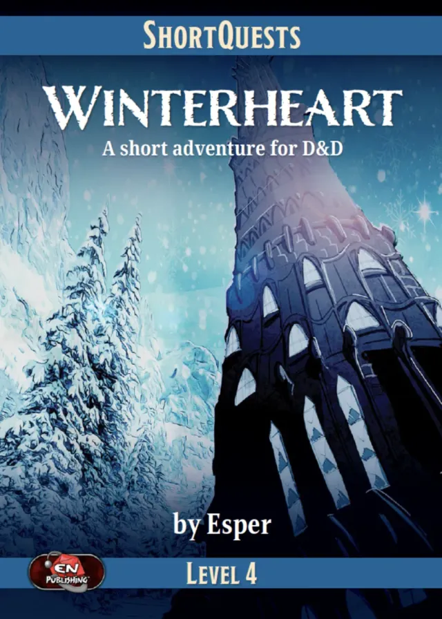 EN Publishing D&D ShortQuests Winterheart äventyr PDF nivå 4