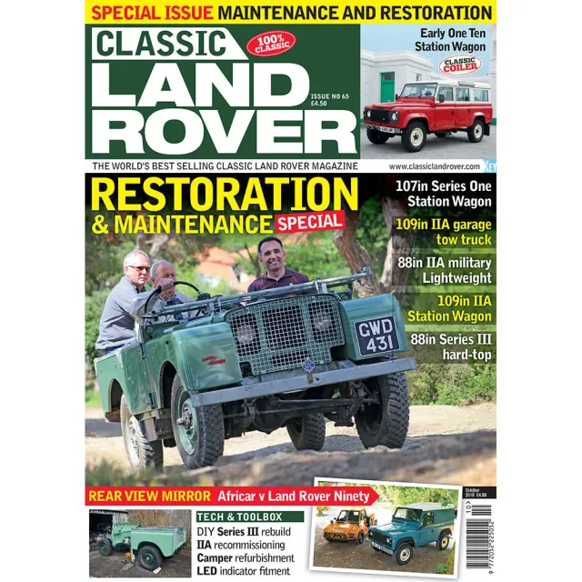 Classic Land Rover tidning oktober 2018 renovering