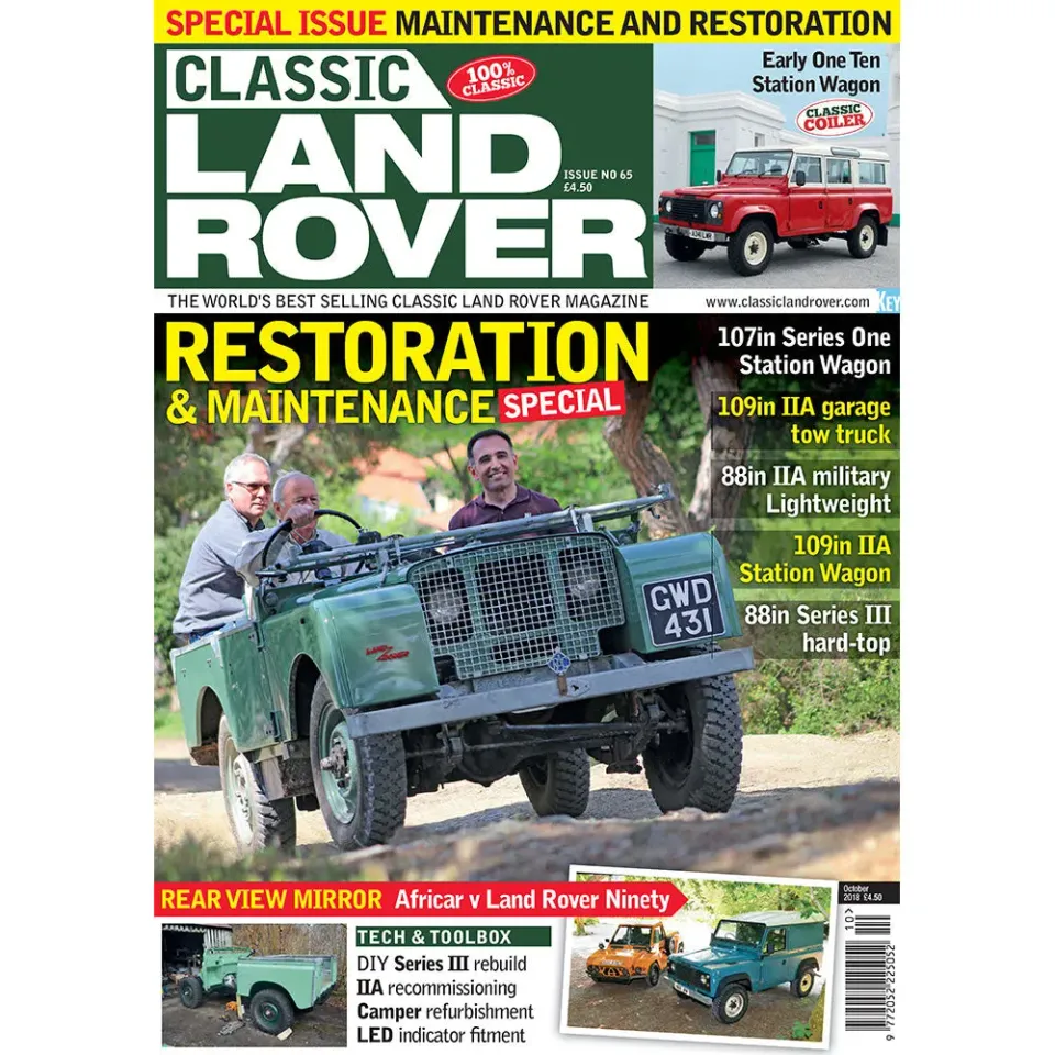 Classic Land Rover tidning oktober 2018 renovering
