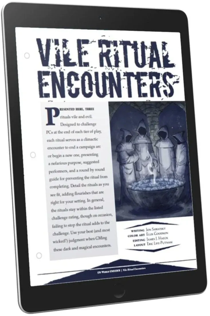 EN Publishing Vile Ritual Encounters rollspelsäventyr pdf D&D 5e