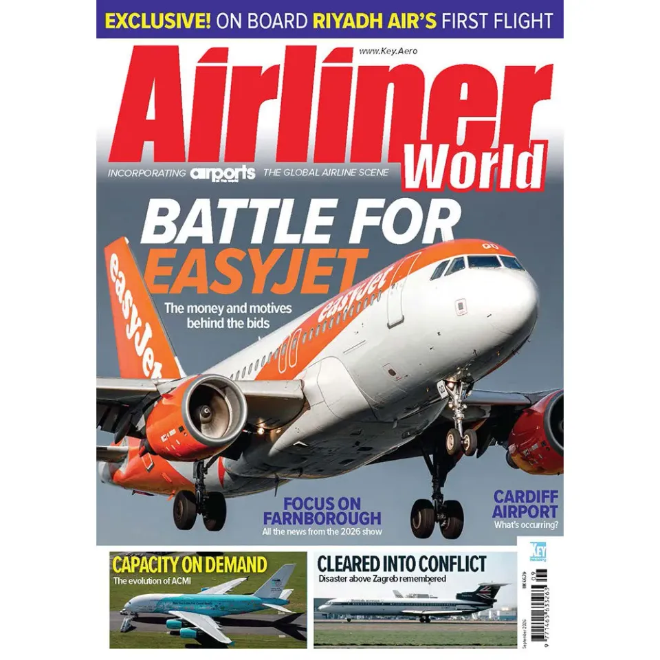 Airliner World september 2026 tidning Farnborough