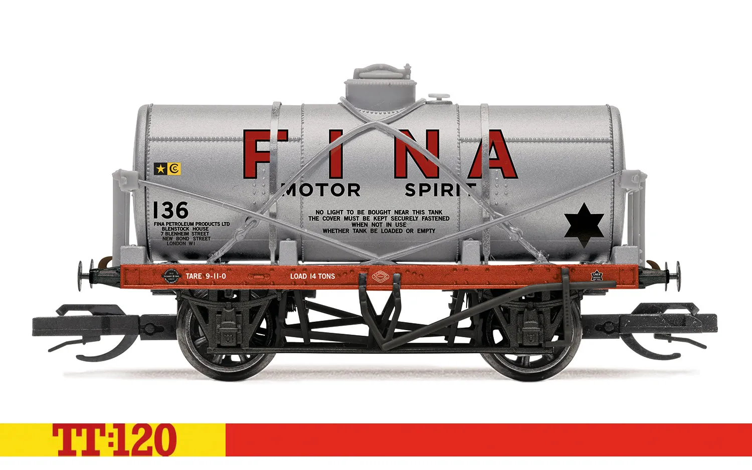 Hornby TT:120 Fina 12ton tankvagn 136 modellvagn