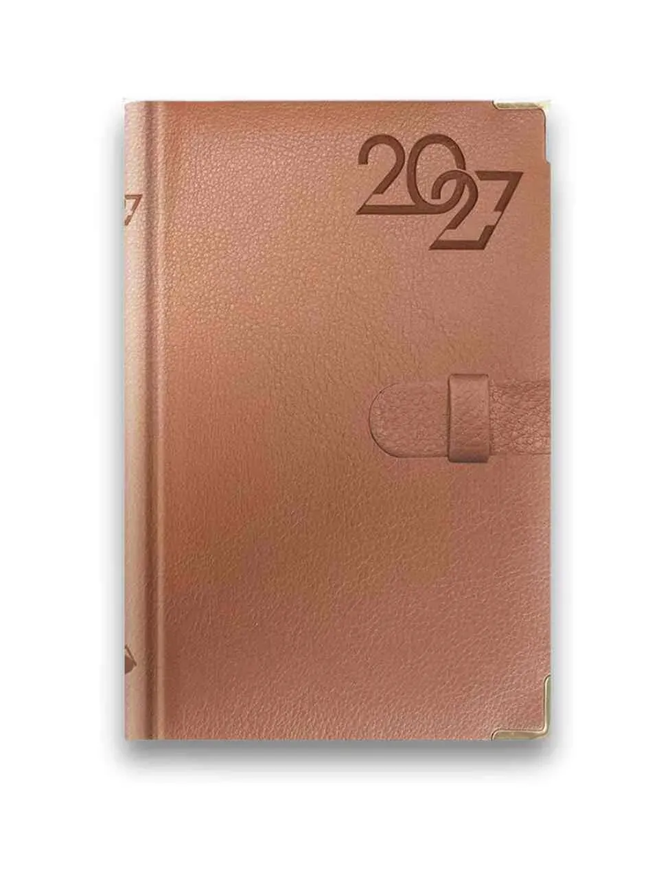 Sharon Terminarz B7 LUX fickkalender 2027 brun spänne