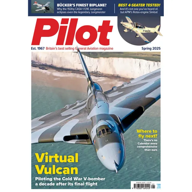 Pilot Magazine vår 2025 tidning Vulcan-simulator