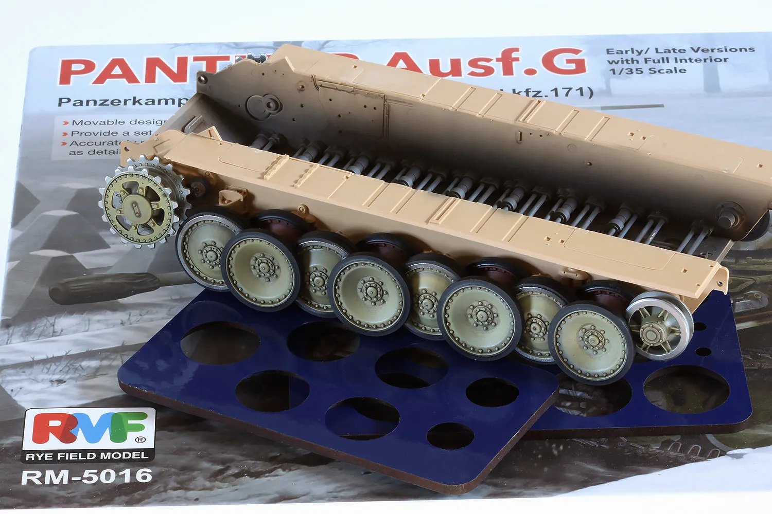 Rossagraph QW-210 målningsmask Panther G 1:35 2-pack