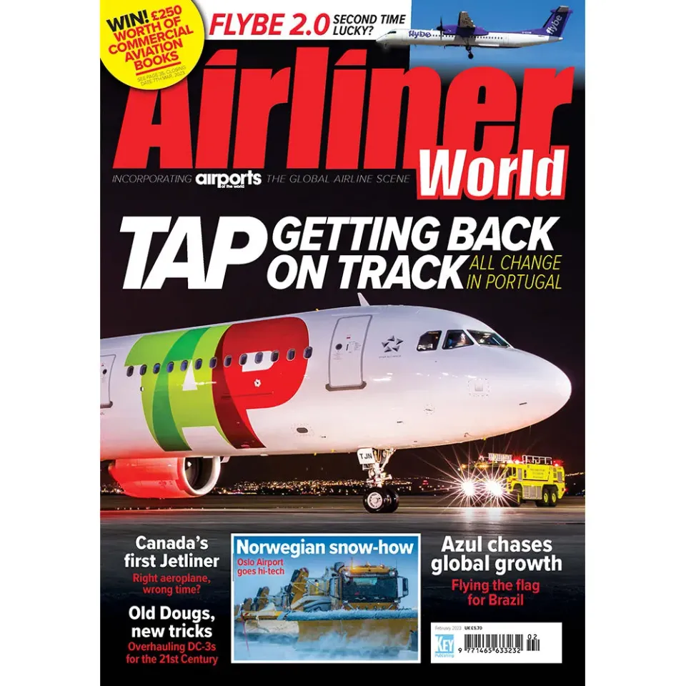 Airliner World februari 2023 tidning TAP