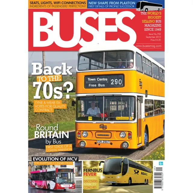Buses September 2013 tidning lösnummer bussar