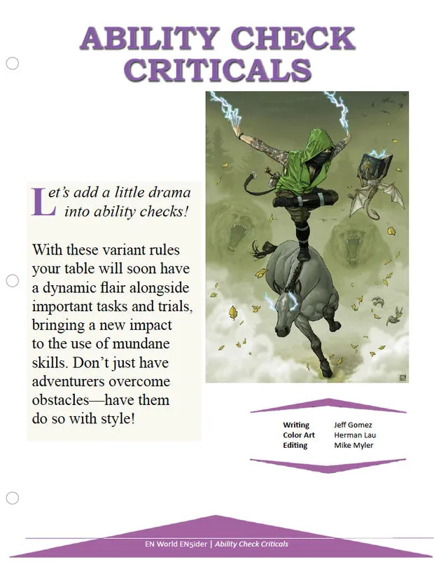 EN Publishing Ability Check Criticals D&D 5e PDF