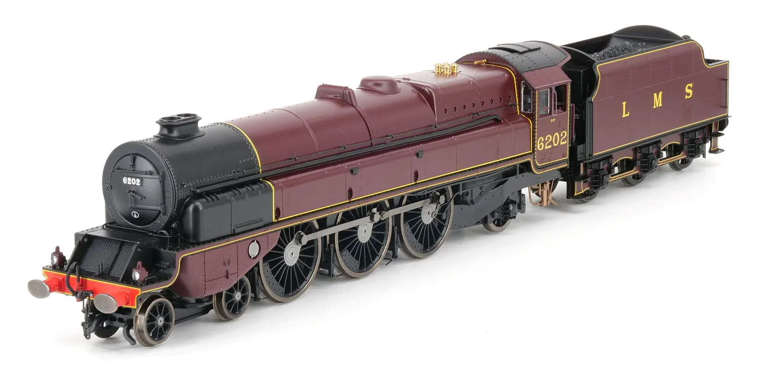 Hornby LMS Turbomotive 6202 modellok OO DCC