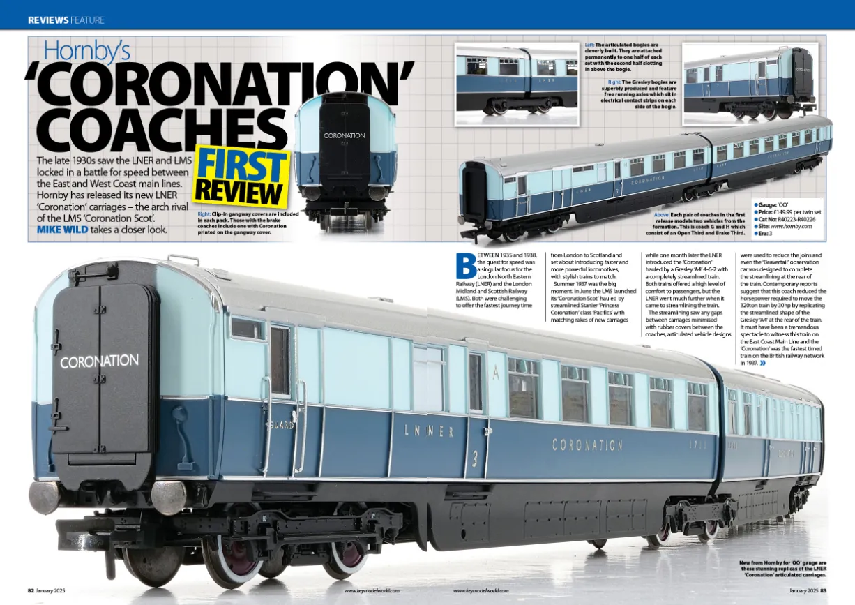 Hornby Magazine januari 2025 tidning TT:120