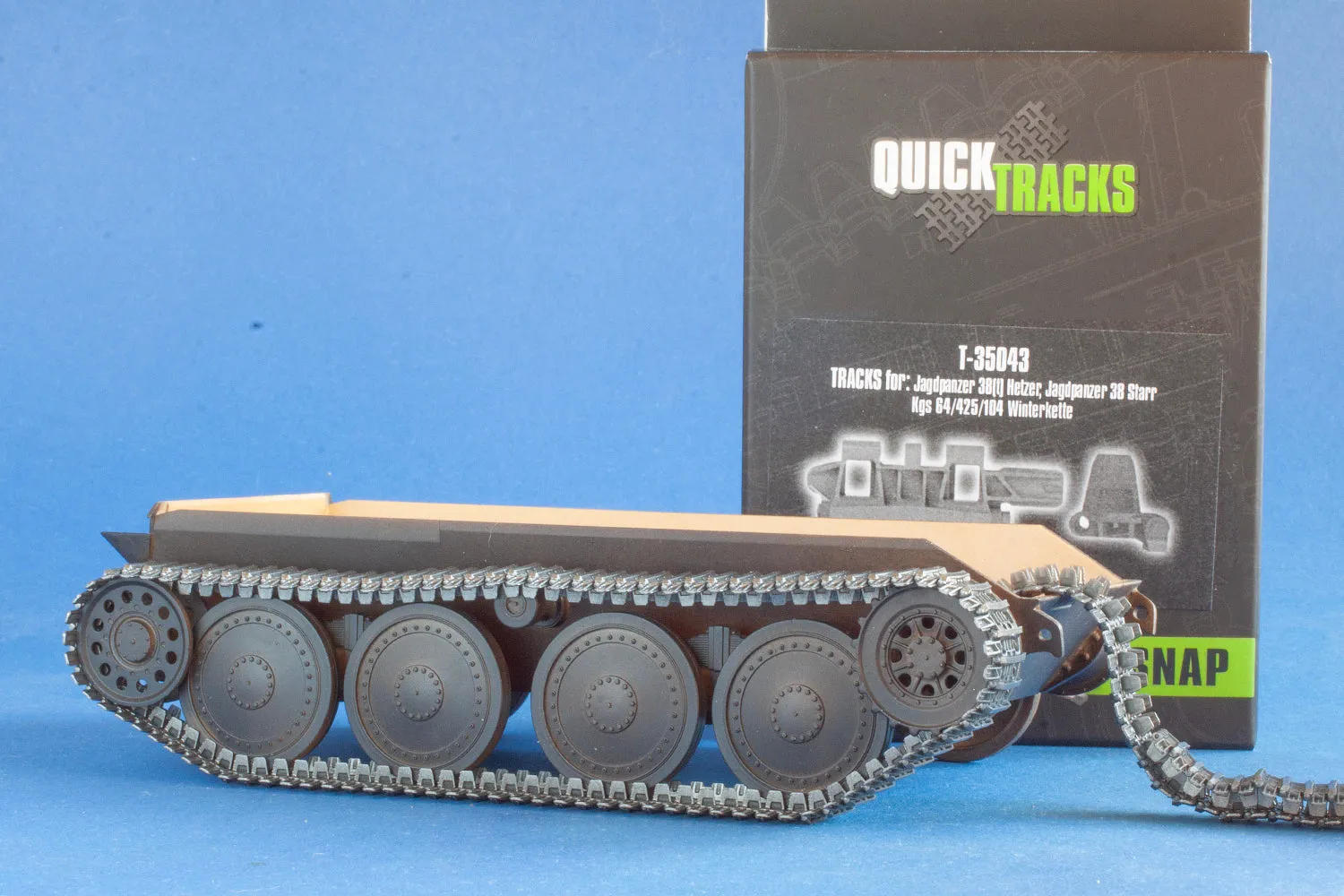 QuickTracks T-35043 Hetzer Starr Winterkette larvband 1/35