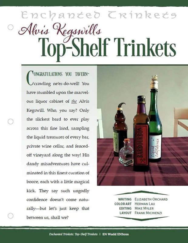 EN Publishing Enchanted Trinkets Top-Shelf dryck PDF