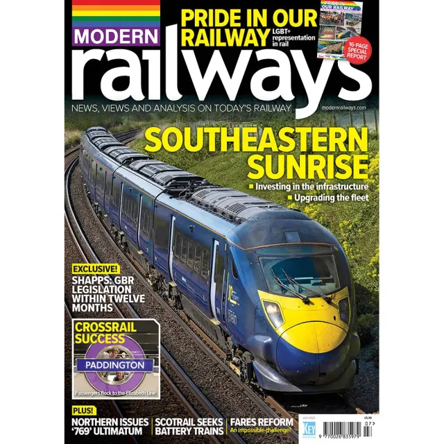 Modern Railways July 2022 tidning Crossrail