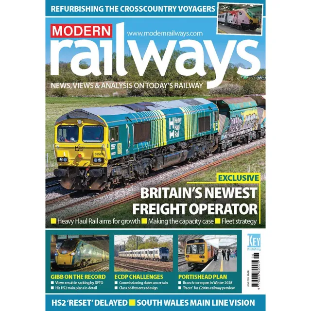 Modern Railways juni 2026 tidning gods
