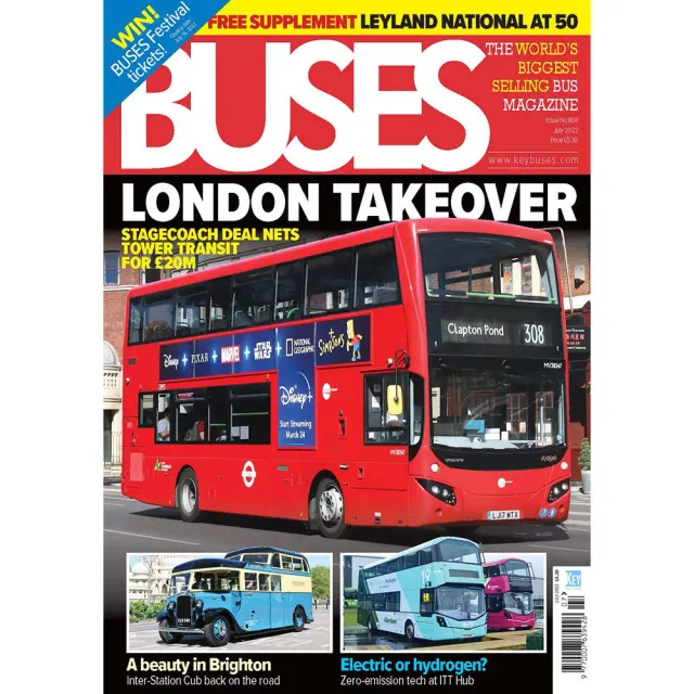 Buses juli 2022 tidning bussar London